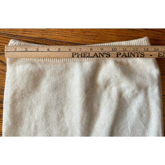 I B Diffusion Wool Sweater Skirt, Medium Cream Black Vintage Metal Beads - Picture 6 of 6